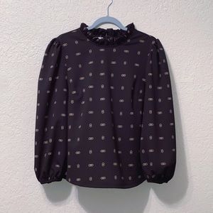 Black High Neck Blouse